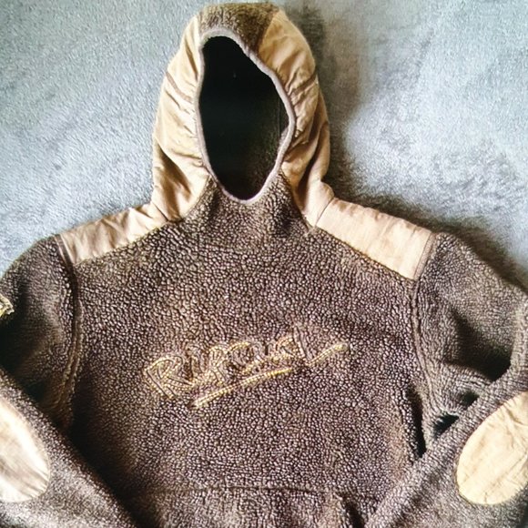 Vintage Balaclava Rip Curl Hoodie fleece sweatshirt